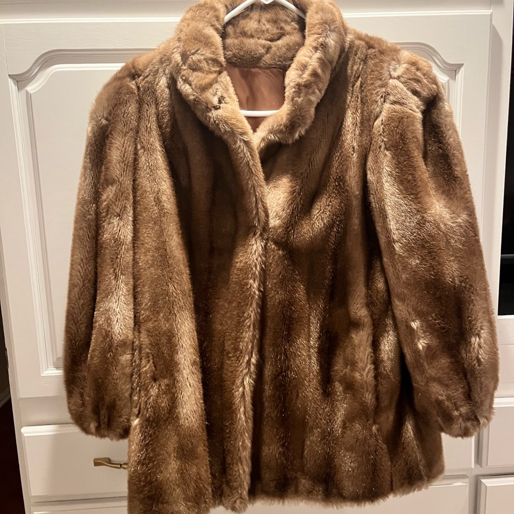 Vintage Sears Faux Fur Fashion Place Coat